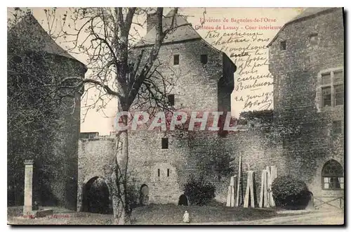 Cartes postales Environs de Bagnoles de l'Orne Chateau de Lassay Cour interieure
