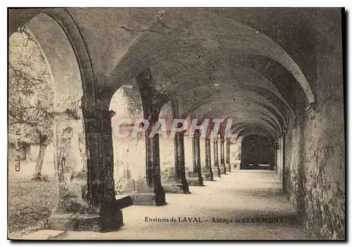 Cartes postales Environs de Laval Abbaye de Clermont