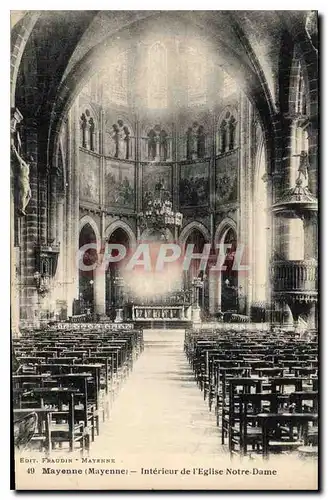 Cartes postales Mayenne Mayenne Interieur de l'Eglise Notre Dame