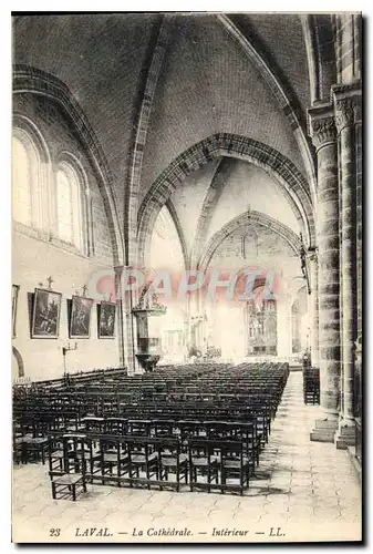Cartes postales Laval la Cathedrale Interieur