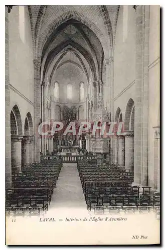 Ansichtskarte AK Laval Interieur de l'Eglise d'Avesnieres