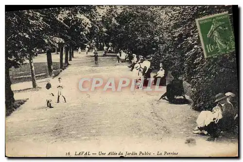 Cartes postales Laval Une Allee du Jardin Public la Perrine