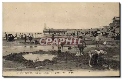 Cartes postales le Treport Scenes de Plage