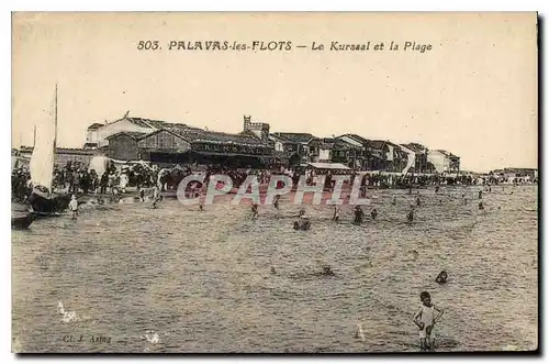 Cartes postales Palavas les Flots le Kursaal et la Plage