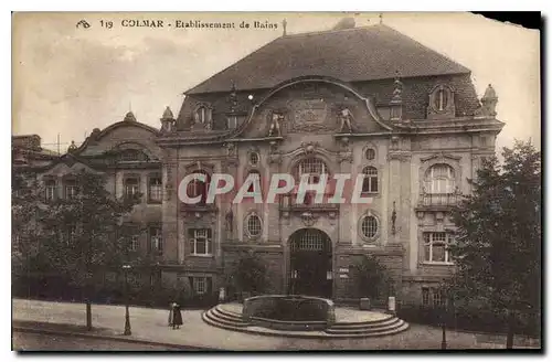 Cartes postales Colmar Etablissement de Bains