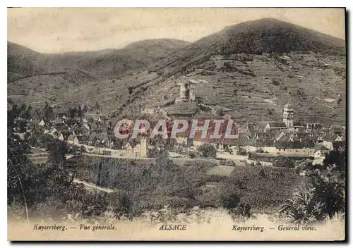 Cartes postales Alsace Kaysersberg Vue generale