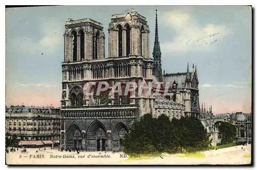 Cartes postales Paris Notre Dame Vue d'Ensemble