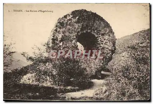 Ansichtskarte AK Thann Les Ruines d'Engelsbourg