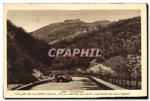 Cartes postales Saverne Vallee de la Zorn canal de la Marne au Rhin