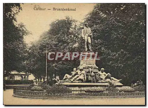 Cartes postales Colmar Bruatdenkmal