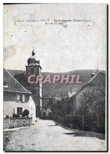 Cartes postales Saint Amarin Haute Alsace Rue de l'Eglise