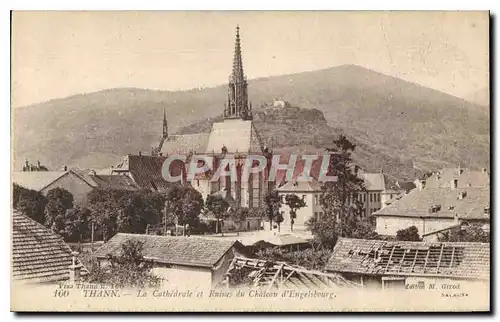 Cartes postales Thann La Cathedrale et Ruines du Chateau d'Engelsbourg