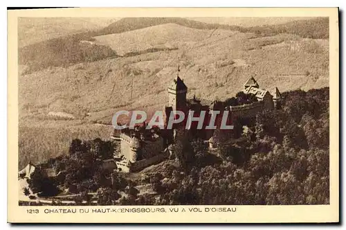 Cartes postales Chateau du Haut Koenigsbourg Vu a vol d'Oiseau