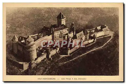 Cartes postales Haut Koenigsbourg Vue prise a Vol d'Oiseau