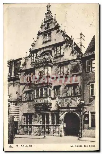 Ansichtskarte AK Colmar La Maison des Tetes