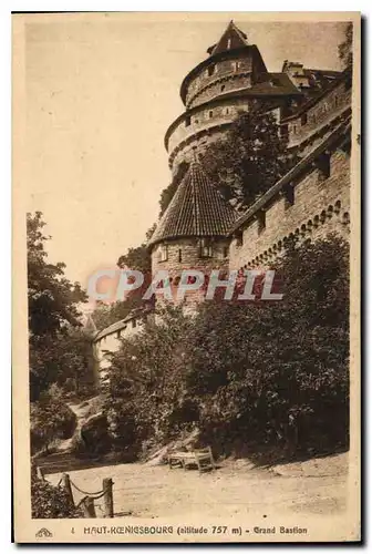 Ansichtskarte AK Haut Koenigsbourg Grand Bastion