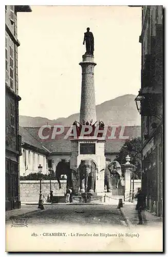 Cartes postales Chambery La Fontaine des Elephants