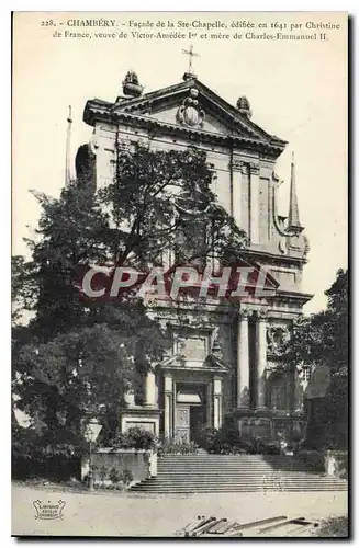 Cartes postales Chambery Facade de la ste Chapelle