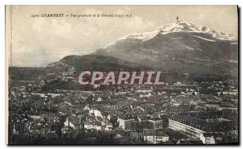 Cartes postales Chambery Vue generale et le Nivolet