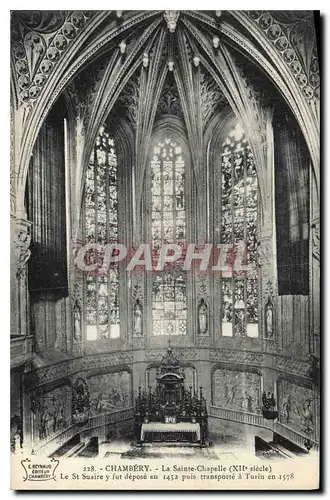 Cartes postales Chambery La Sainte Chapelle