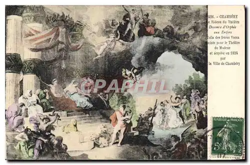 Cartes postales Chambery Le Rideau du Theatre Descente d'Orphee aux Enfers