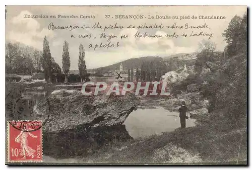 Cartes postales Besancon Le Doubs au pied de Chaudanne