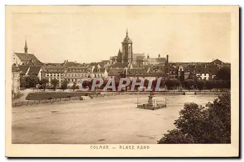 Cartes postales Colmar Place Rapp