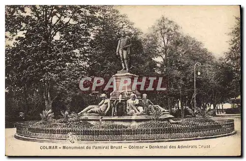 Cartes postales Colmar Monument de l'amiral Bruat Colmar Denkmal des Admirales Druat