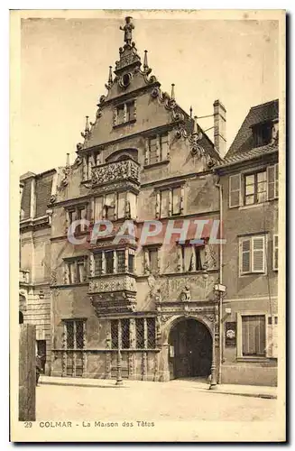 Cartes postales Colmar la maison des tetes