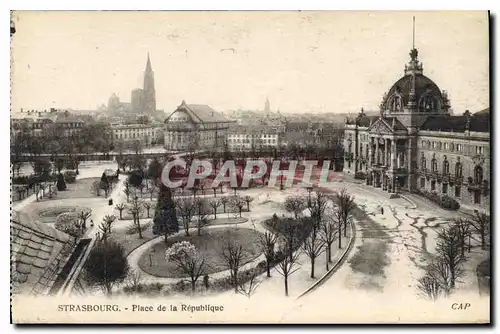 Cartes postales Strasbourg Place de la Republique