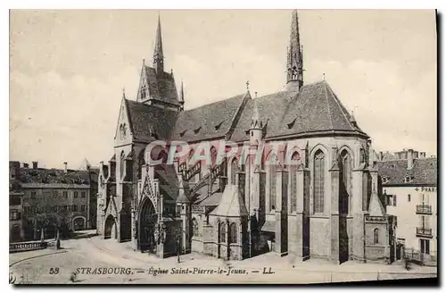 Cartes postales Strasbourg Eglise Saint Pierre le Jeune