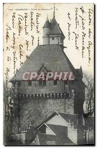 Cartes postales Chambery tour du chateau