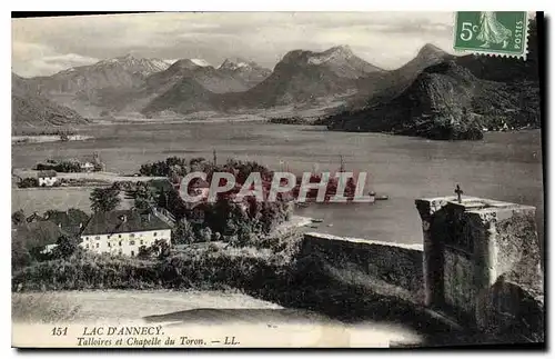 Ansichtskarte AK Lac d'Annecy Talloires et chapelle du Toron