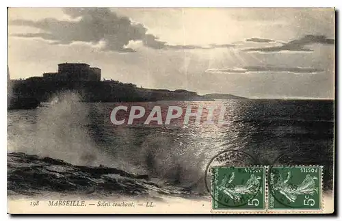 Cartes postales Marseille Soleil Couchant