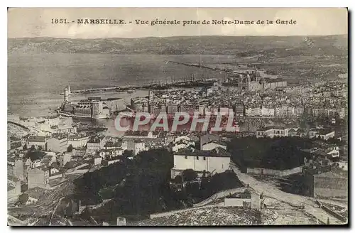 Ansichtskarte AK Marseille vue generale prise de Notre Dame de la Garde