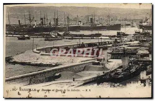 Cartes postales Marseille Bassins et Quais de la Joliette