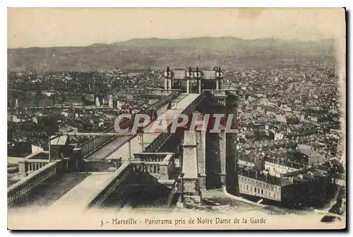 Ansichtskarte AK Marseille Panorama pris de Notre Dame de la Garde