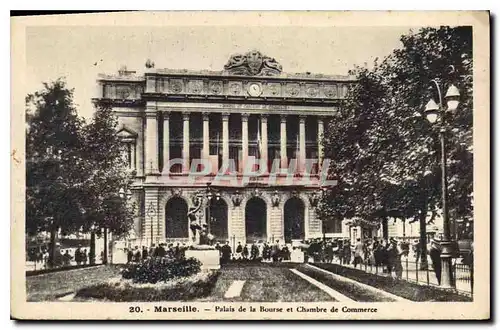 Cartes postales Marseille palais de la Bourse et Chambre de Commerce