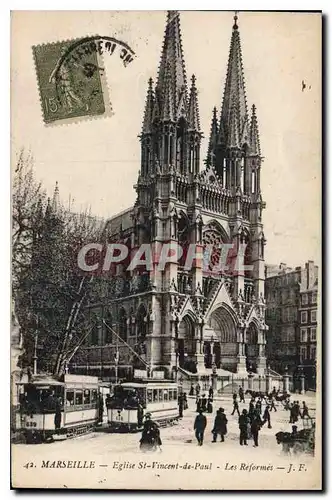 Ansichtskarte AK Marseille Eglise St Vincent de Paul les Reformes