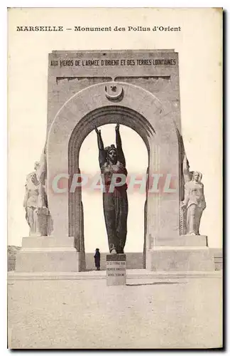 Ansichtskarte AK Marseille Monument des Poilus d'Orient