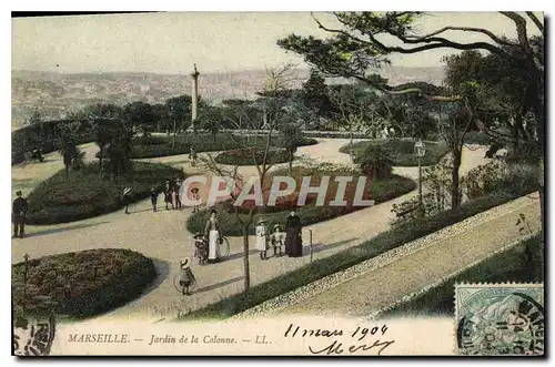 Ansichtskarte AK Marseille jardin de la Colonne