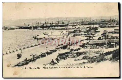 Ansichtskarte AK Marseille vue generale des Bassins de la Joliette