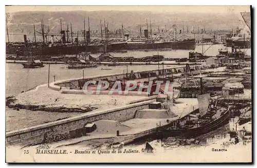 Cartes postales Marseille Bassins et Quais de la Joliette