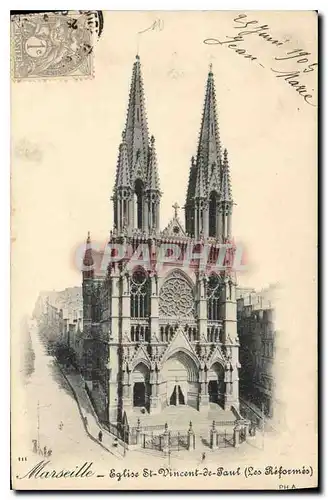 Cartes postales Marseille eglise St Vincent de Paul les Reformes