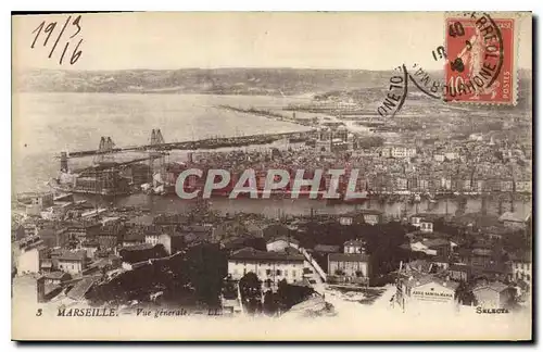 Ansichtskarte AK Marseille vue generale
