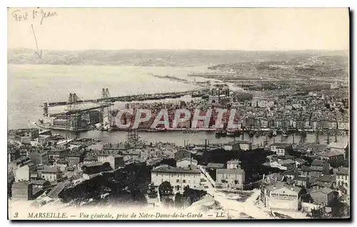 Ansichtskarte AK Marseille vue generale prise de Notre Dame de la Garde