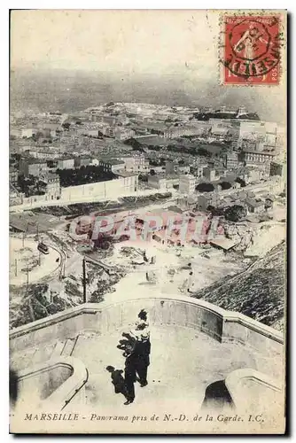 Ansichtskarte AK Marseille Panorama pris de N D de la Garde