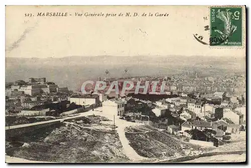 Cartes postales Marseille vue generale prise de N D de la Garde