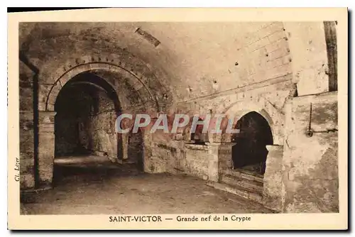 Ansichtskarte AK Saint Victor grande nef de la Crypte