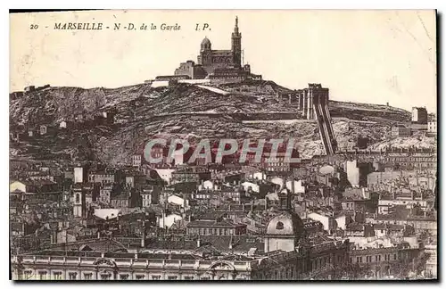 Cartes postales Marseille N D de la Garde